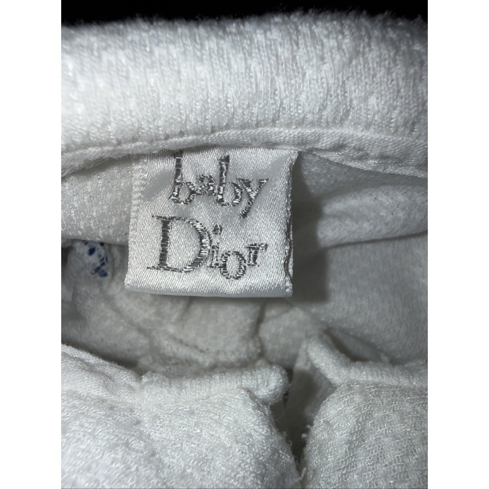 Vtg Baby Dior Small (up to 11 Pounds) Sailor Collar White/Blue Nautical Sailing - Picture 5 of 8